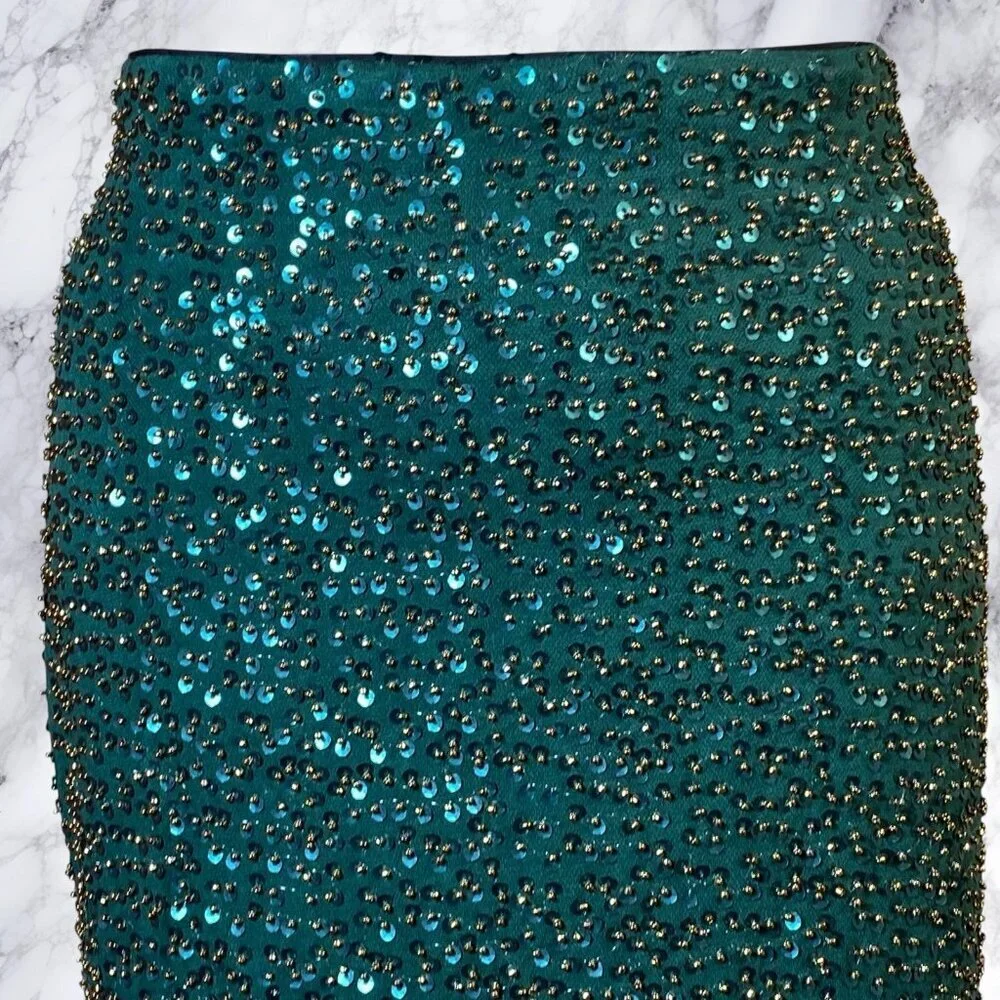 Michael Costello x REVOLVE Ambriela Skirt in Emerald